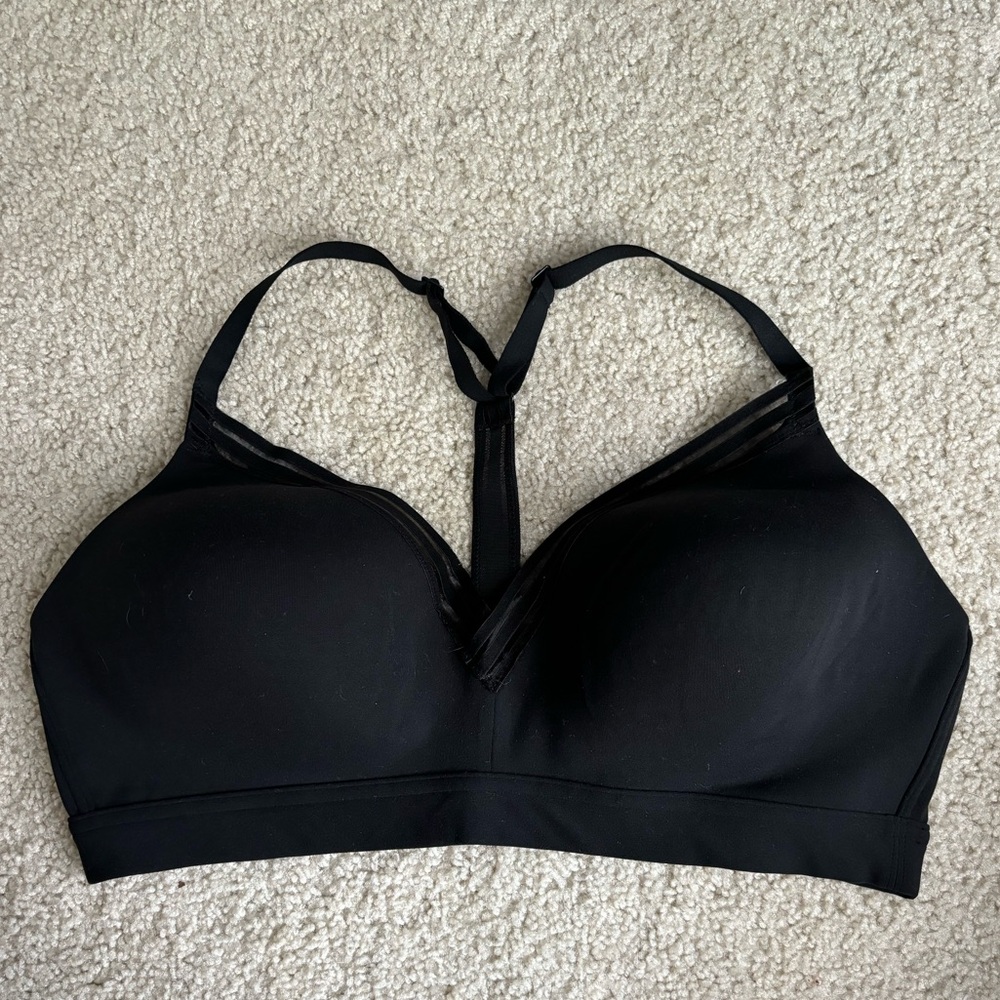 Athleta black sports bra size L